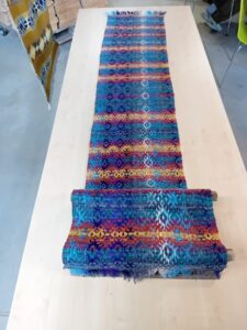 Vilna - 186x39 - Orange/Blue - Scarf