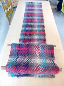 Vilna - 190x37 - Red/Blue - Scarf