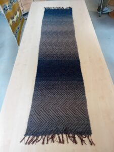 Vilna - 157x38 - Gray/Blue - Scarf